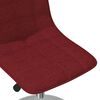 vidaXL Sillas de comedor giratorias 4 unidades tela rojo vino tinto