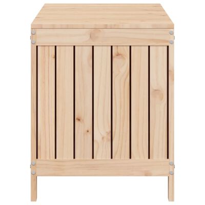 vidaXL Caja de almacenaje jardín madera maciza de pino 115x49x60 cm