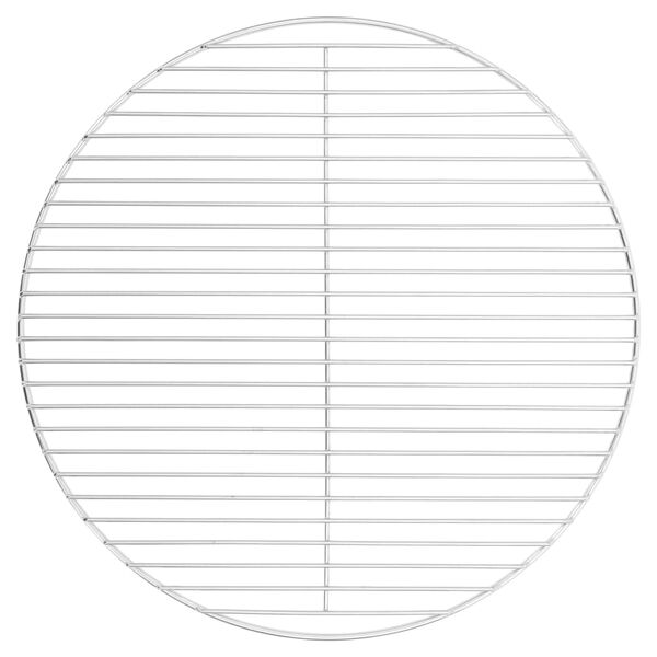 vidaXL Rejilla de parrilla BBQ redonda acero inoxidable 304 &Oslash;50 cm