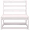 vidaXL Set de sal&oacute;n de jard&iacute;n de 7 piezas blanco madera maciza de pino