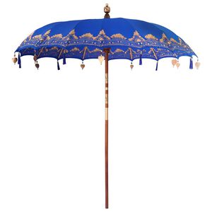 vidaXL Parasol Balin&eacute;s Azul 215 x 215 x 260 cm Algod&oacute;n