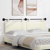 vidaXL Cabecera Colgante Liso Crema 190 x 55 x 5 cm Tela de Pana