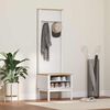 vidaXL Mueble de recibidor con estante FLORO 50 x 40 x 158 cm