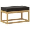 vidaXL Banco de taburete exterior Madera de Acacia S&oacute;lida Blanco