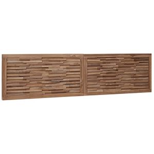 vidaXL Cabecero de Cama Natural Madera de teca maciza