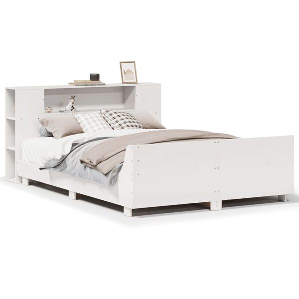 vidaXL Estructura de cama sin colchón madera maciza de pino 160x200 cm