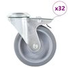 vidaXL Ruedas giratorias con agujero pasador 32 unidades 100 mm