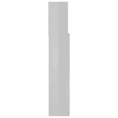 vidaXL Mueble cabecero blanco brillante 120x19x103,5 cm