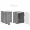vidaXL Conjunto de mueble de TV 4 pcs Gris Sonoma Madera de ingenier&iacute;a