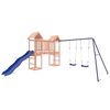 vidaXL Parque infantil de exterior madera maciza Douglas