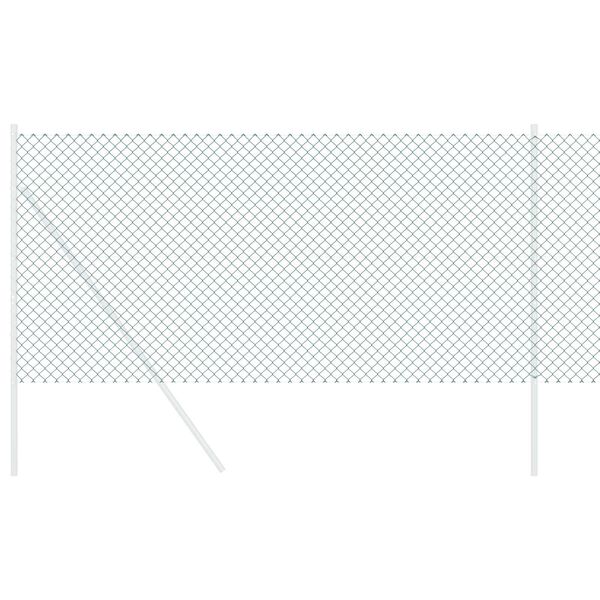 vidaXL Cerca de eslabones de cadena Verde 25 x 0,6 m Acero