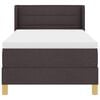 vidaXL Cama tipo Box Spring Marr&oacute;n Oscuro 200 x 90 cm Poli&eacute;ster