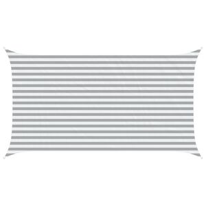 vidaXL Toldo Vela de Sombra Gris claro y blanco. 4,5 x 2,5 m