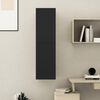 vidaXL Mueble pared TV madera contrachapada negro 30,5x30x110 cm