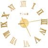 vidaXL Reloj 3D de pared con dise&ntilde;o moderno dorado 100 cm XXL
