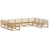 vidaXL Conjunto de sof&aacute;s de exterior 9 pcs Blanco 404 x 247,5 x 73 cm