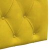 vidaXL Cabecera Colgante Amarillo 90 x 55 x 7 cm Terciopelo