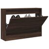 vidaXL Zapatero de madera de ingenier&iacute;a marr&oacute;n roble 80x21x57 cm