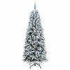 vidaXL &Aacute;rbol de Navidad artificial 210 cm PVC y Pl&aacute;stico y Acero y PE