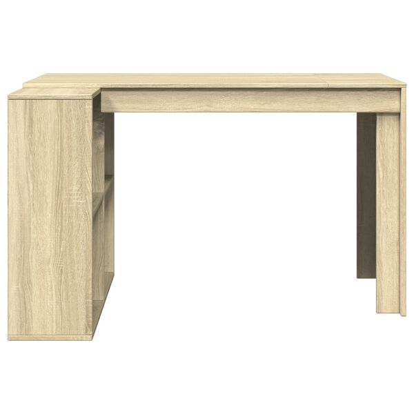 vidaXL Escritorio madera de ingenier&iacute;a roble Sonoma 123,5x73,5x75 cm