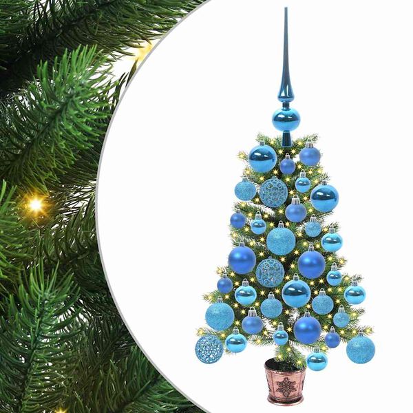 vidaXL Árbol de Navidad con 150 LED con soporte Verde 65 cm PE