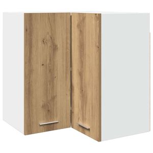 vidaXL Armario esquinero colgante "Lyon" roble artesanal, 57 x 57 x 60 cm, madera de ingenier&iacute;a