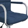 vidaXL Silla de oficina giratoria de tela azul