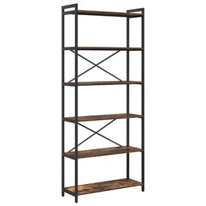 vidaXL Estante de libros 80 x 30 x 189,5 cm Madera de ingenier&iacute;a