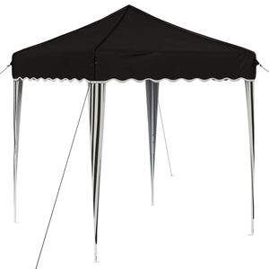 vidaXL Carpa Plegable para Fiestas 195 x 195 x 245 cm Negro