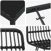 vidaXL Conjunto de Comedor de Jard&iacute;n 5 pcs Negro