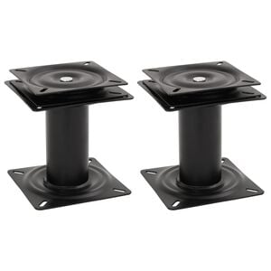 vidaXL Pedestal de asiento de barco giratorio 360&deg; 2 unidades acero