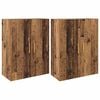 vidaXL Armario de pared 2 pcs Madera vieja 69,5 x 34 x 90 cm