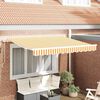 vidaXL Toldo Retr&aacute;ctil Manual Amarillo 300 x 200 cm tela