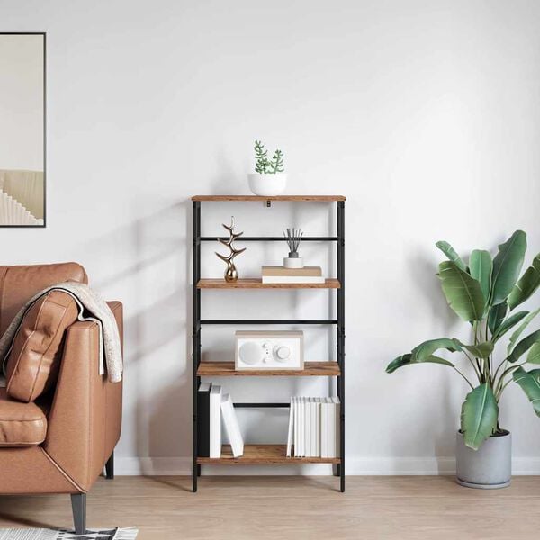 vidaXL Estante de libros Madera Vieja 60 x 29,5 x 115 cm