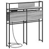 vidaXL Cabecera de almacenamiento con estante Gris sonoma 75 cm