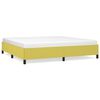 vidaXL Estructura de cama sin colch&oacute;n tela verde 200x200 cm