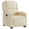 vidaXL Sill&oacute;n el&eacute;ctrico reclinable elevable de tela color crema