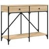 vidaXL Mesa consola madera de ingenier&iacute;a roble Sonoma 100x39x78,5 cm