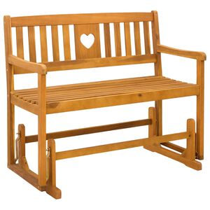 vidaXL Banco Deslizador de Jard&iacute;n Natural 110 x 59 x 97 cm