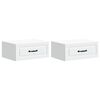 vidaXL Mesita de Noche de Pared con caj&oacute;n 2 pcs 49 x 34,5 x 20 cm