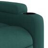 vidaXL Sill&oacute;n reclinable el&eacute;ctrico tela verde oscuro