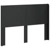 vidaXL Cabecero Negro Madera de ingenier&iacute;a