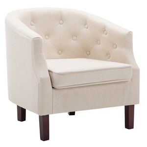 vidaXL Sill&oacute;n de tela beige