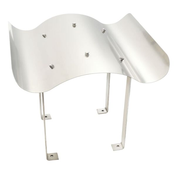 vidaXL Sombrerete de chimenea de acero inoxidable 70 x 70 x 37 cm