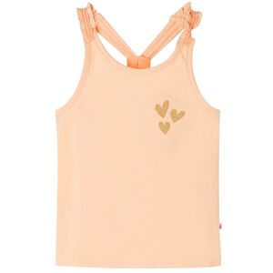 vidaXL Camiseta de tirantes infantil naranja claro 116