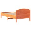 vidaXL Estructura de cama sin colch&oacute;n madera de pino marr&oacute;n 90x200 cm