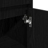 vidaXL Gabinete de Ba&ntilde;o con caj&oacute;n Roble Negro 30 x 30 x 95 cm