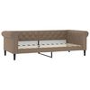 vidaXL Sof&aacute; cama cuero sint&eacute;tico color capuchino 100x200 cm