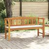 vidaXL Banco de Rosa Natural 157 x 46 x 82,5 cm