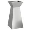 vidaXL Maceta Pilar Plateado 35 x 35 x 73 cm